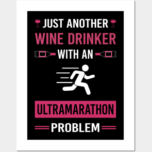 Wine Drinker Ultramarathon Ultra Distance Running Posters and Art